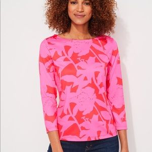 NWT Vineyard Vines Tropical Floral Boatneck Tee